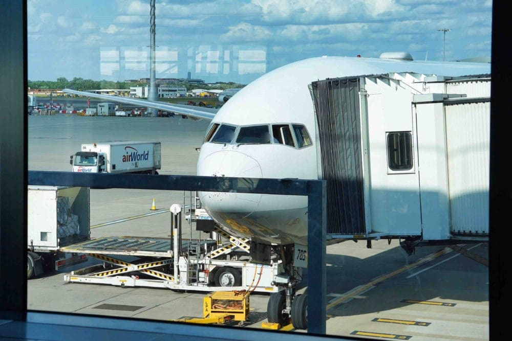 ANA212便ビジネスクラス搭乗記・飛行機