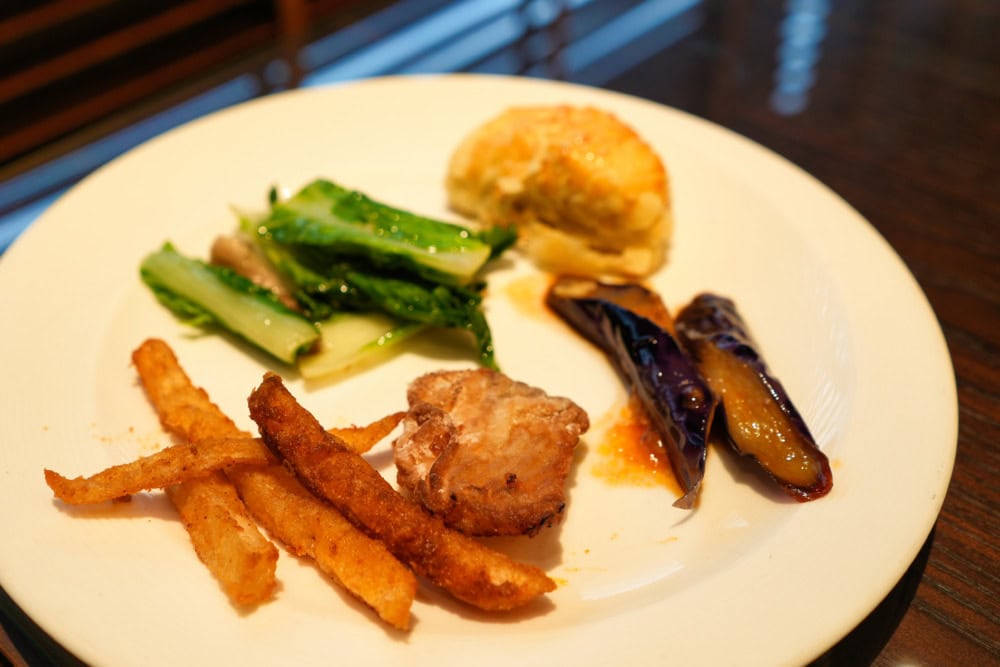 シェラトングランド台北宿泊記・クラブラウンジ・温菜