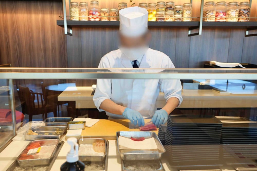 羽田空港第3ターミナルJALファーストクラスラウンジ・JAL'sTable・鮨