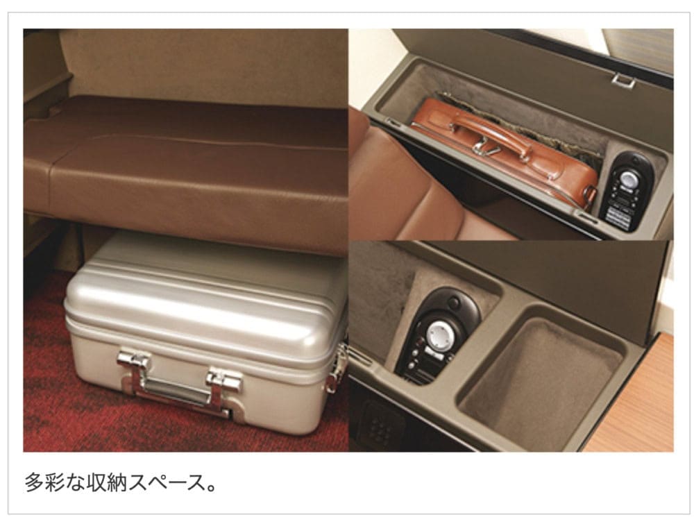 JAL国際線ファーストクラス搭乗記・羽田空港第3ターミナル・搭乗口前JAL国際線ファーストクラス搭乗記・収納スペース
