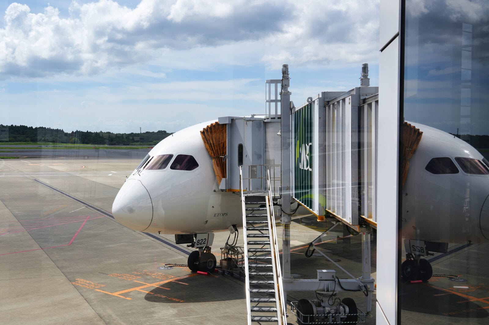飛行機に別れを告げる