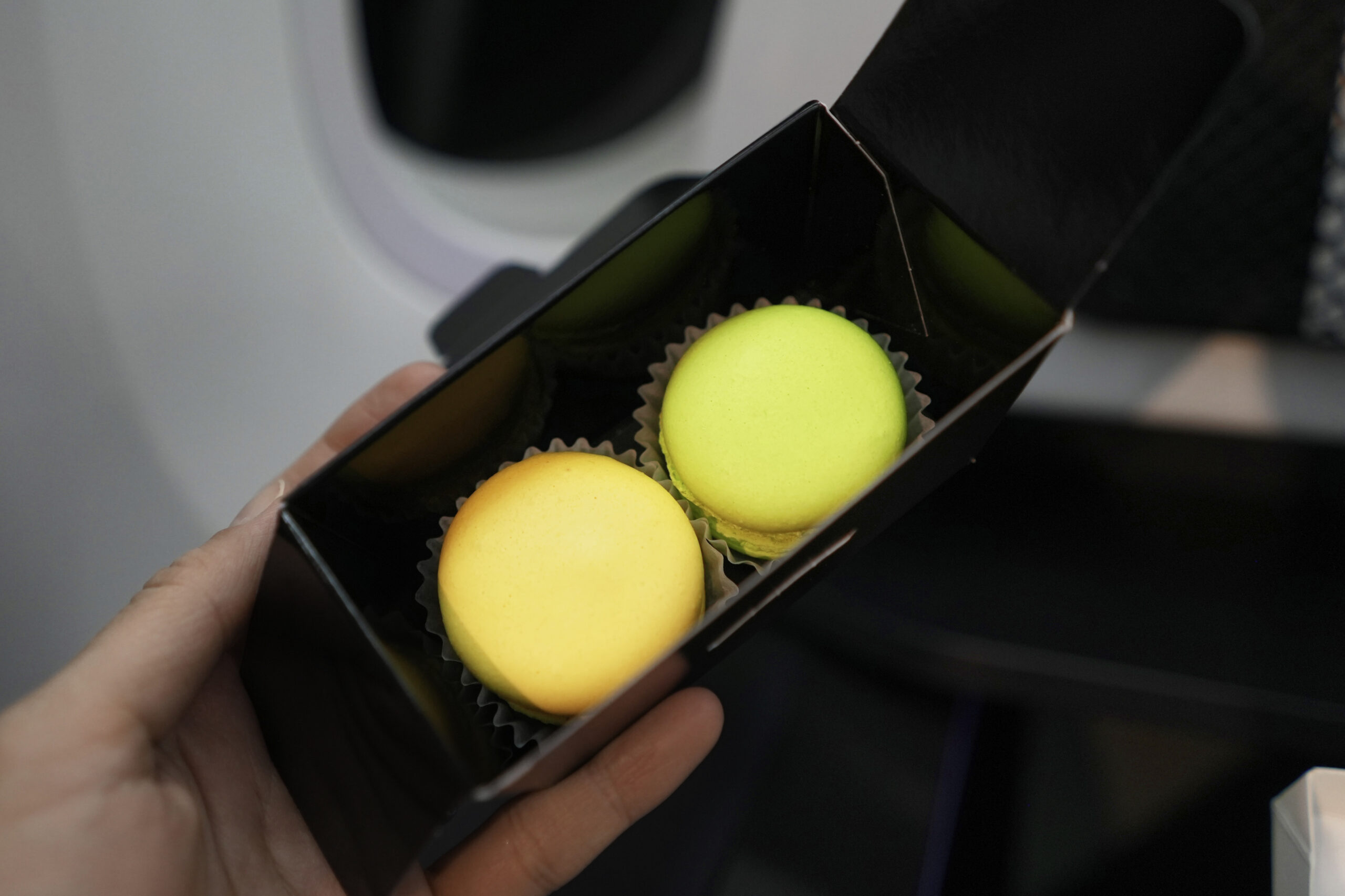ZIPAIR搭乗記・機内食・マカロン