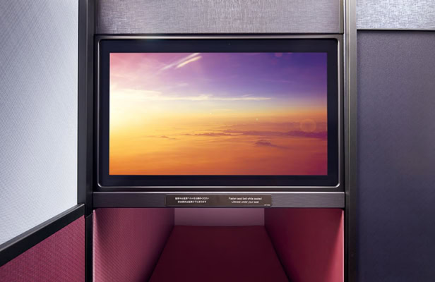 JAL国際線新機材A350-1000・ビジネスクラスシート・モニターもサイズアップ