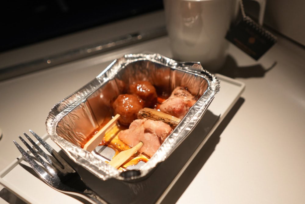 エールフランス・ビジネスクラス搭乗記・焼き鳥