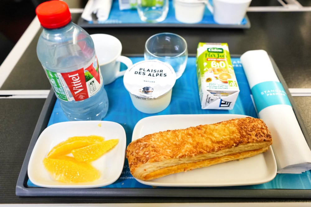 ユーロスター体験記・スタンダードプレミアの車内・朝食