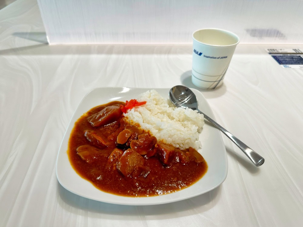 羽田空港第2ターミナル国際線エリア・ANAラウンジ・カレー