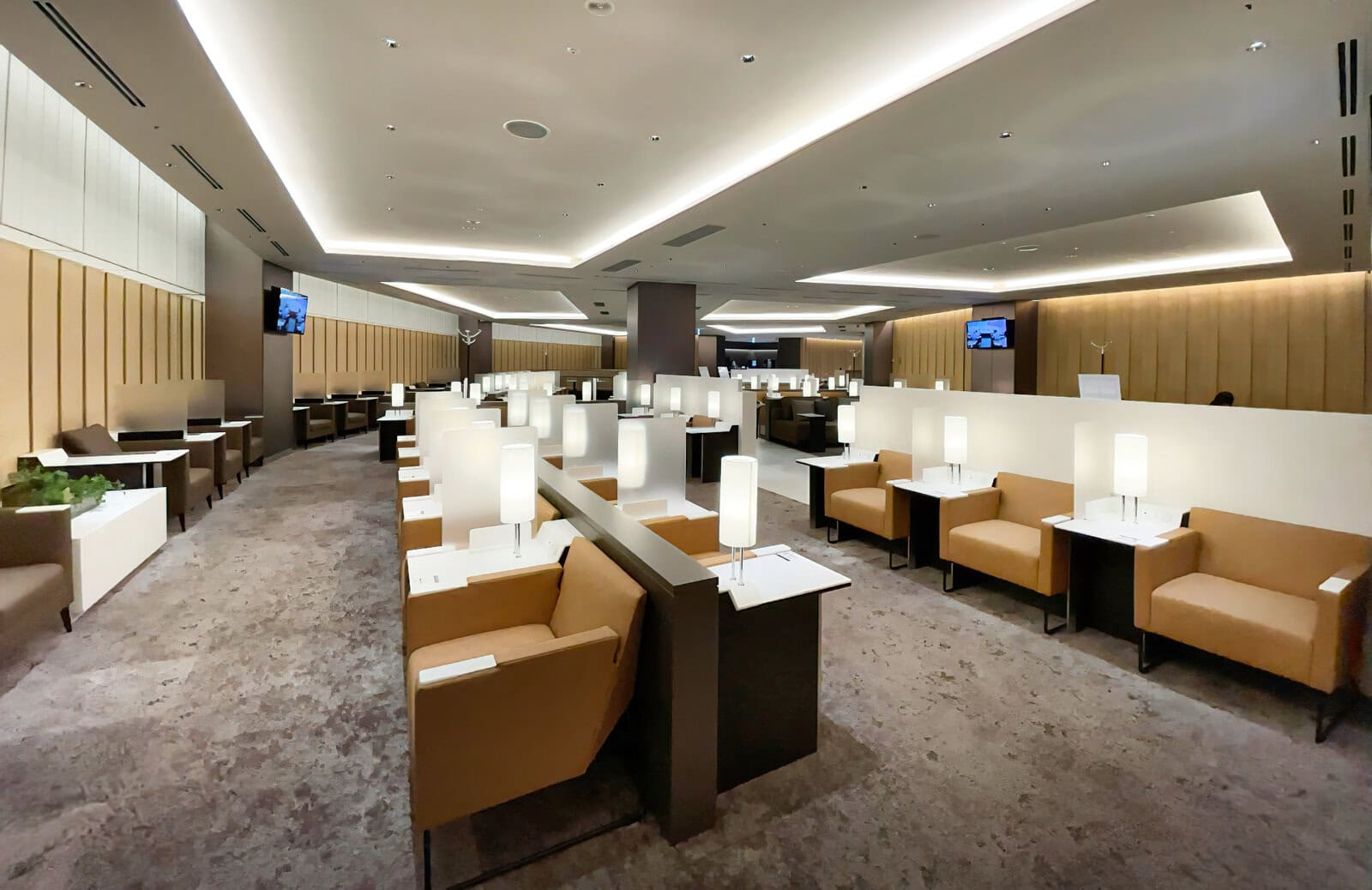 成田空港ANAラウンジ・シートレイアウト
