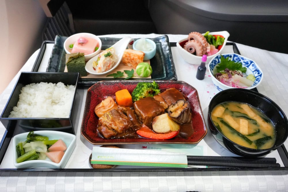 エバー航空東京発・台北行き機内食