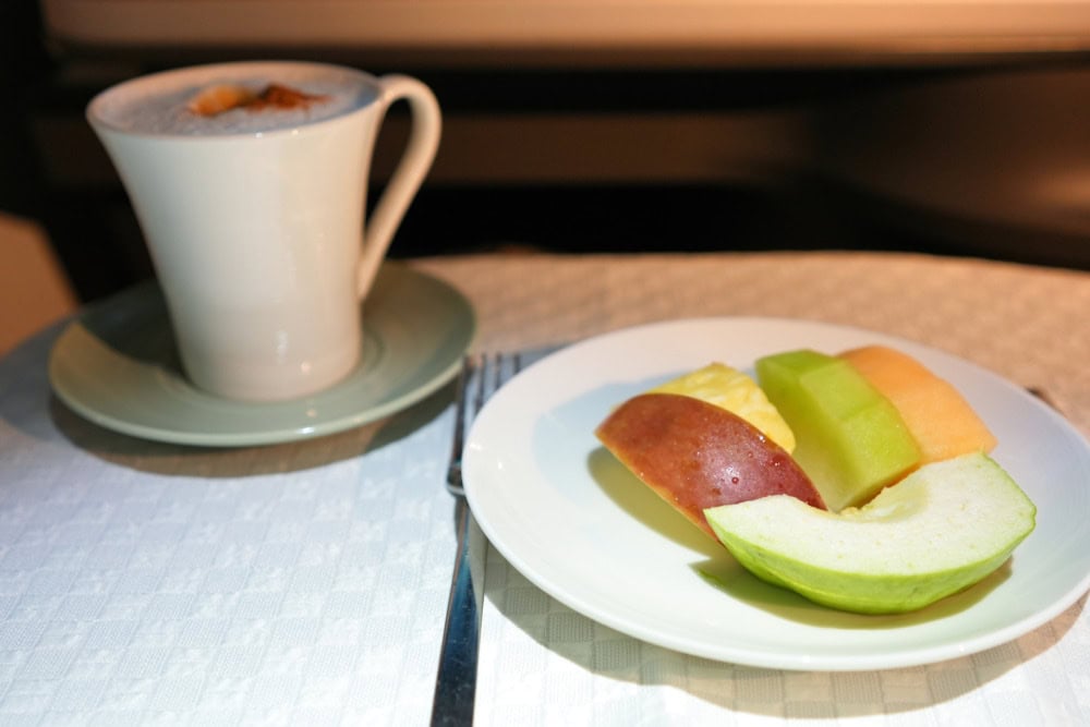 エバー航空ビジネスクラス機内食・長距離路線・デザート
