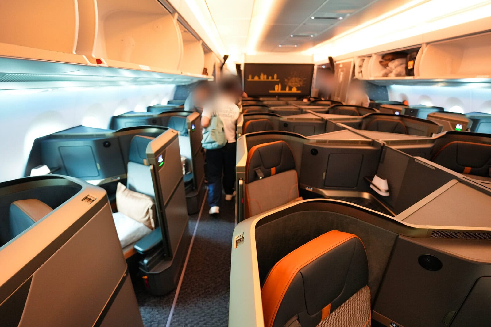 スターラックス航空ビジネスクラス搭乗記・キャビン全体
