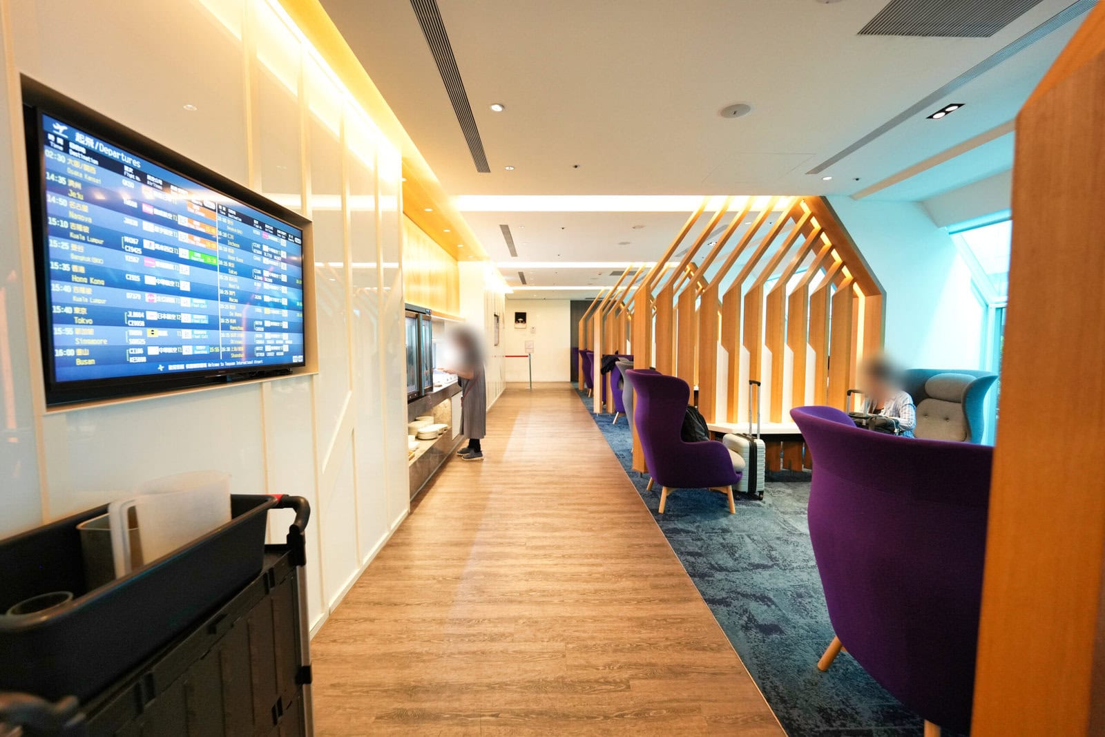 台湾桃園国際空港第2ターミナル・Oriental Club Lounge・シーティングエリア
