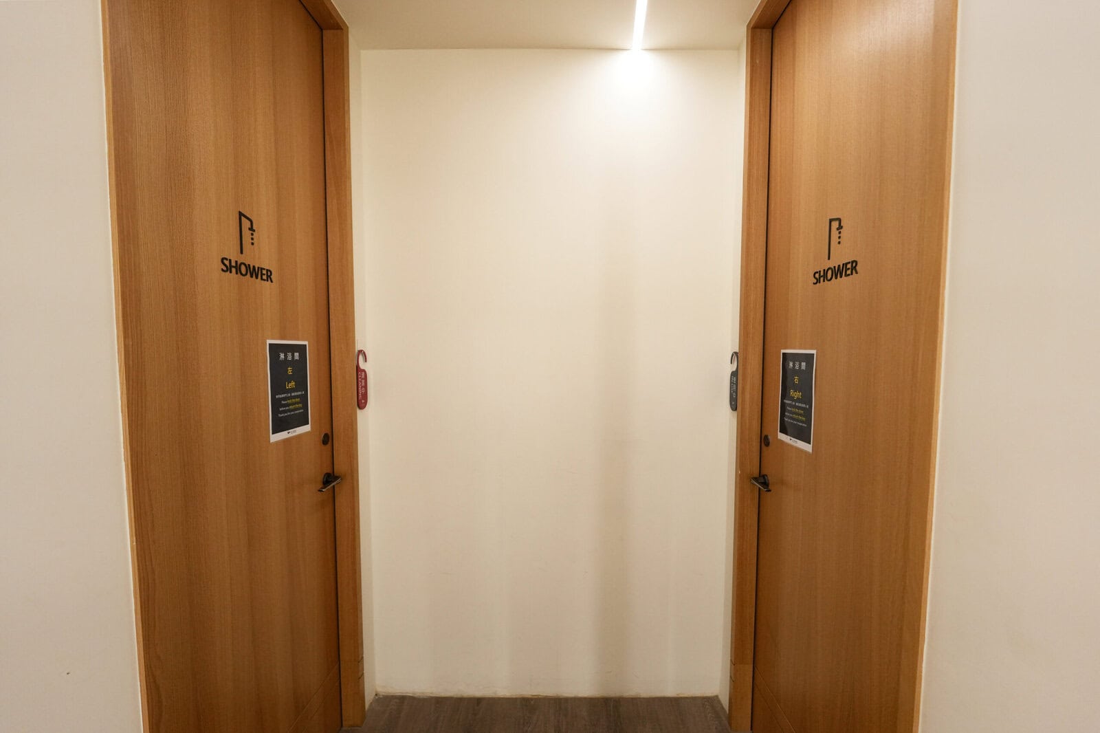 台湾桃園国際空港第2ターミナル・Oriental Club Lounge・シャワー室