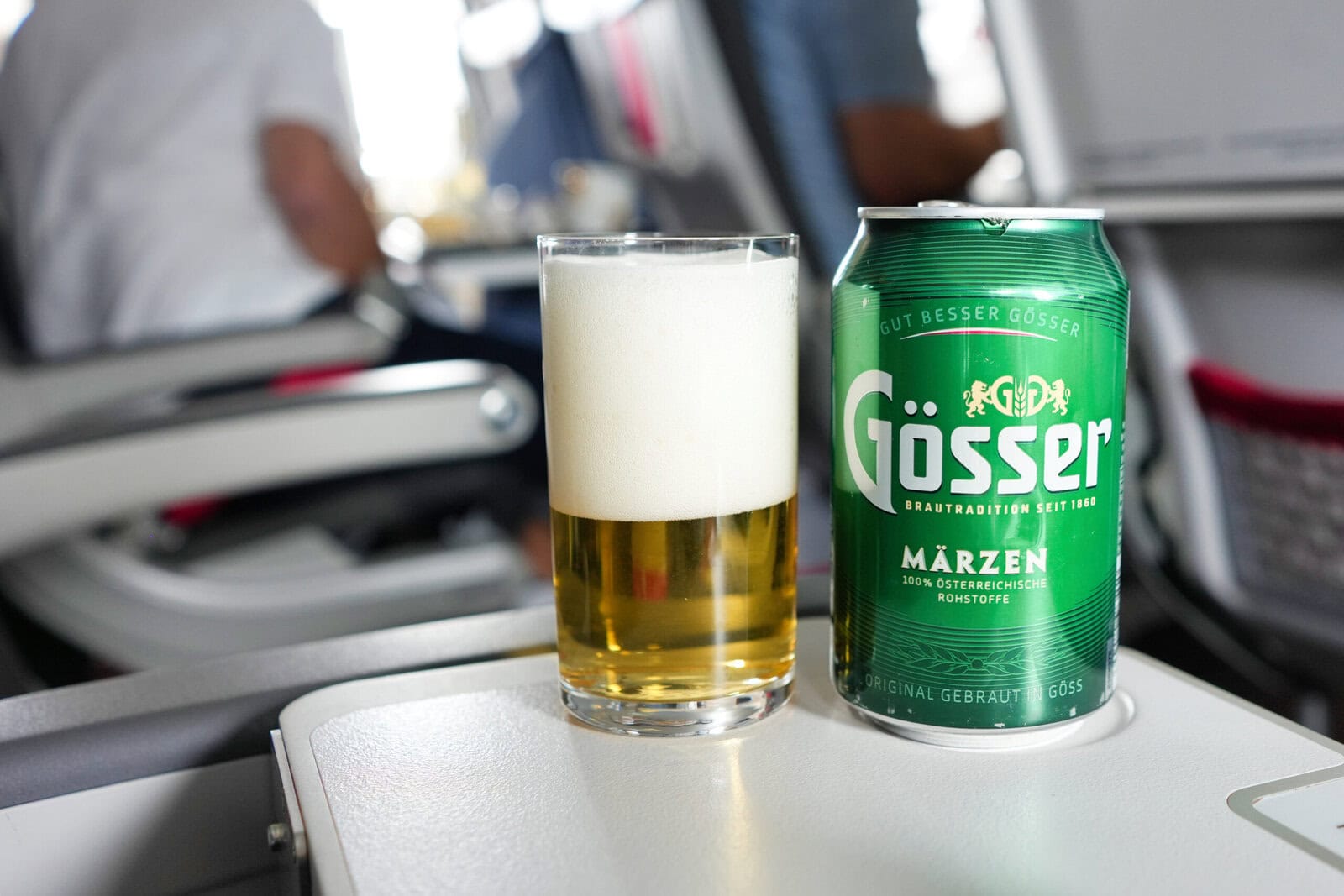 オーストリア航空ビジネスクラス搭乗記・ビール