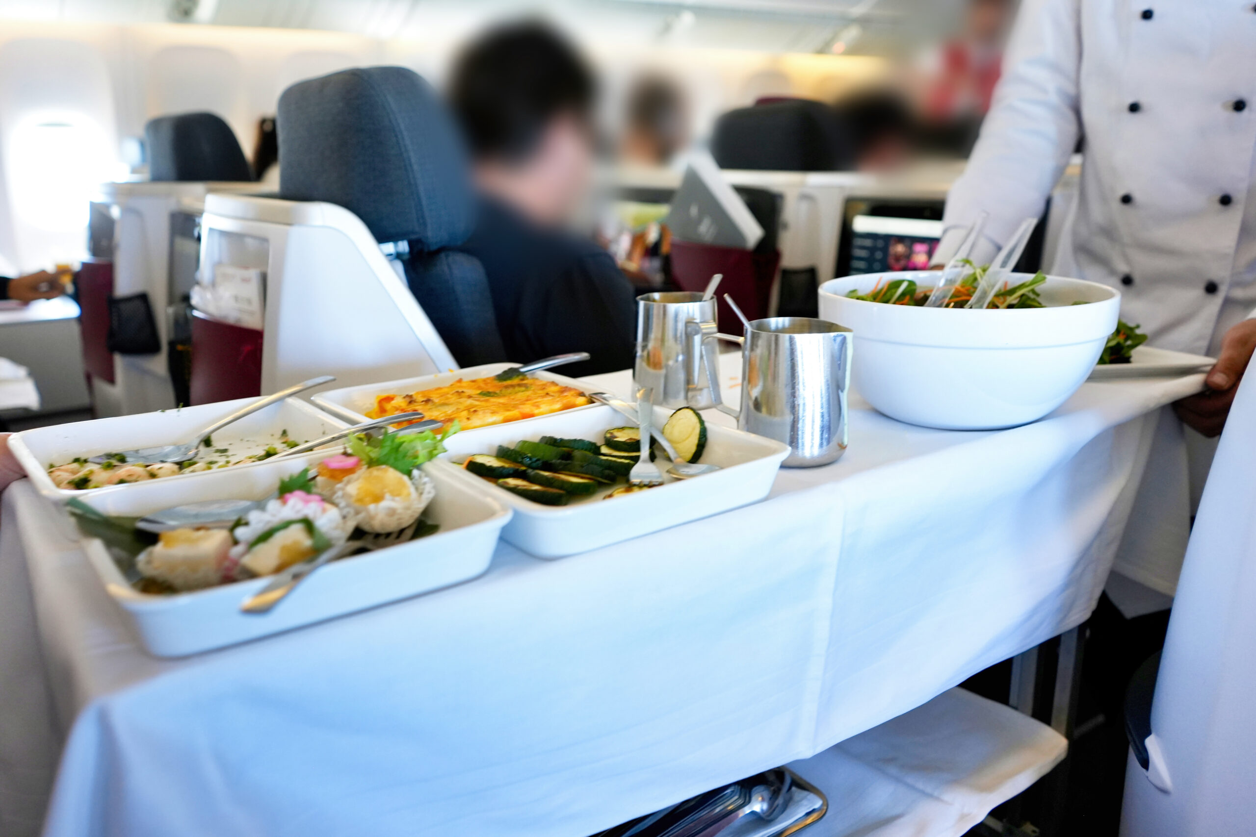 オーストリア航空ビジネスクラス搭乗記・機内食編・前菜
