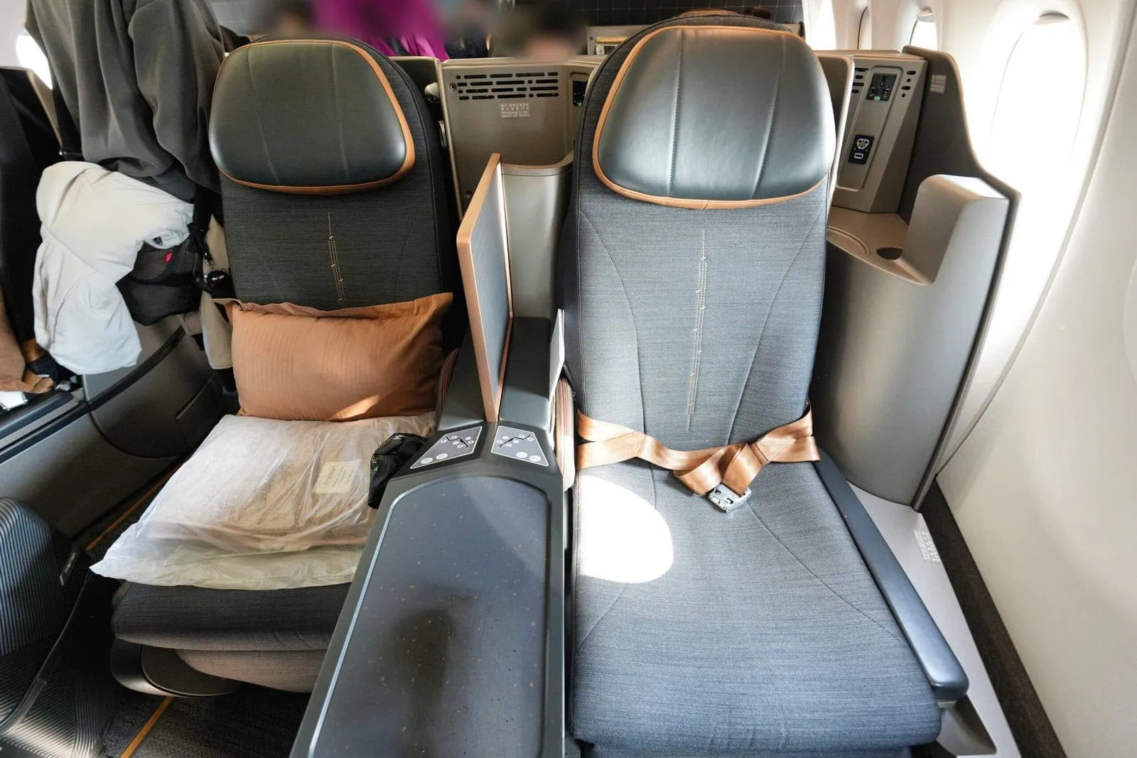 スターラックス航空A321neoビジネスクラスシート・正面