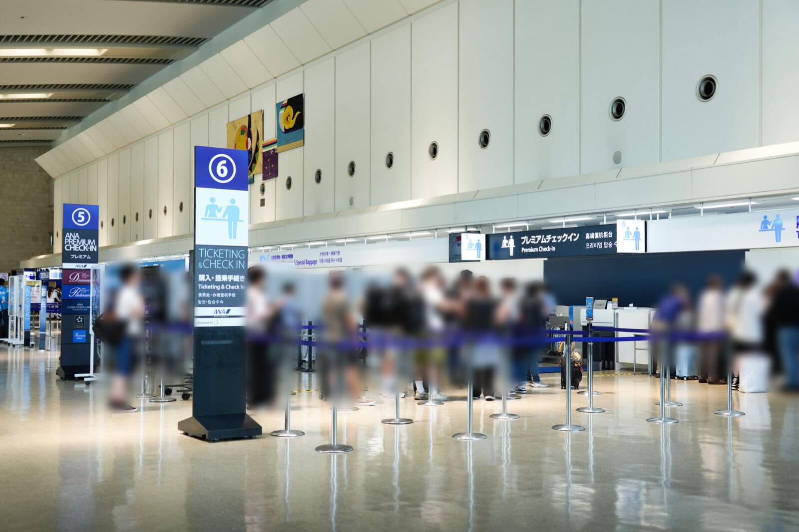 那覇空港ANAプレミアムチェックインカウンター
