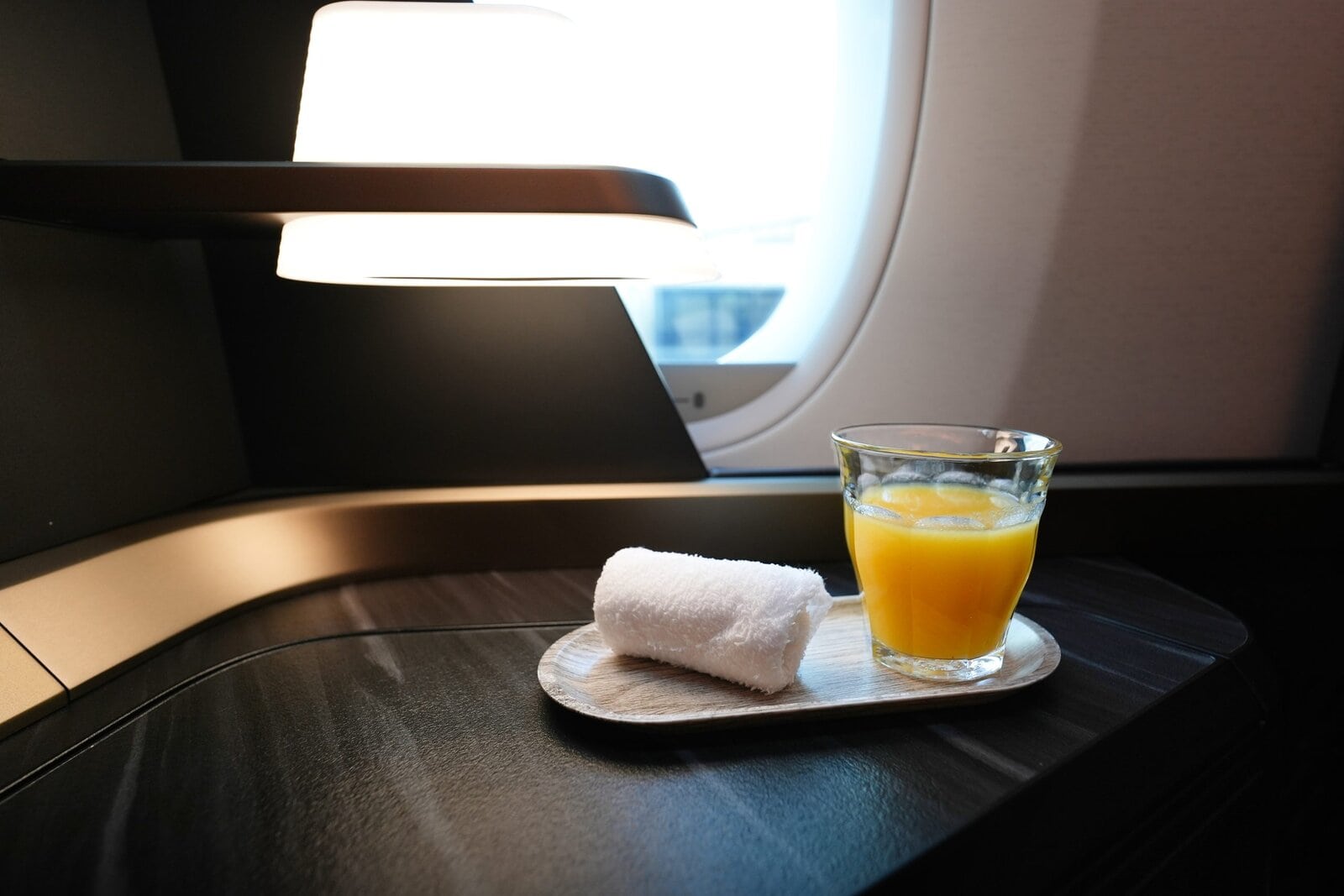 スターラックス航空ビジネスクラス搭乗記・ウェルカムドリンク