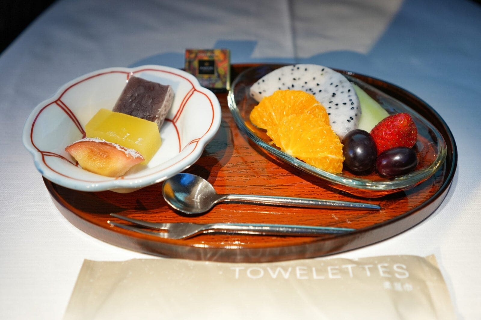 スターラックス航空A350ビジネスクラス搭乗記・機内食・デザート