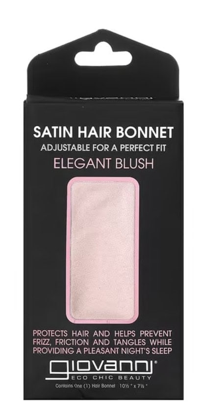 Giovanni, サテンヘアキャップ、エレガントブラッシュ、ヘアキャップ1個 