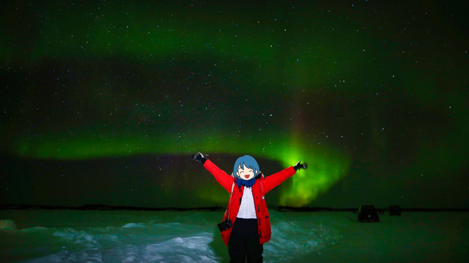 オーロラツアーでは写真撮影もしてもらえる