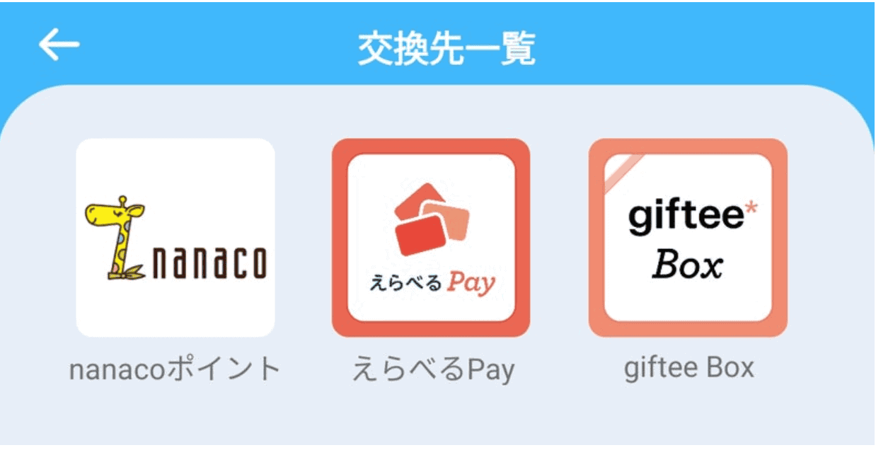 ギバース交換先