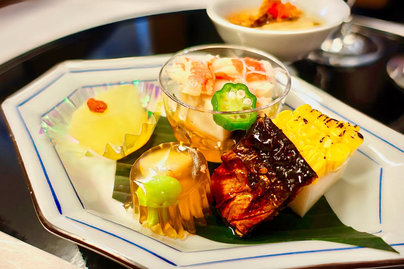 ANAファーストクラス機内食・先附と前菜