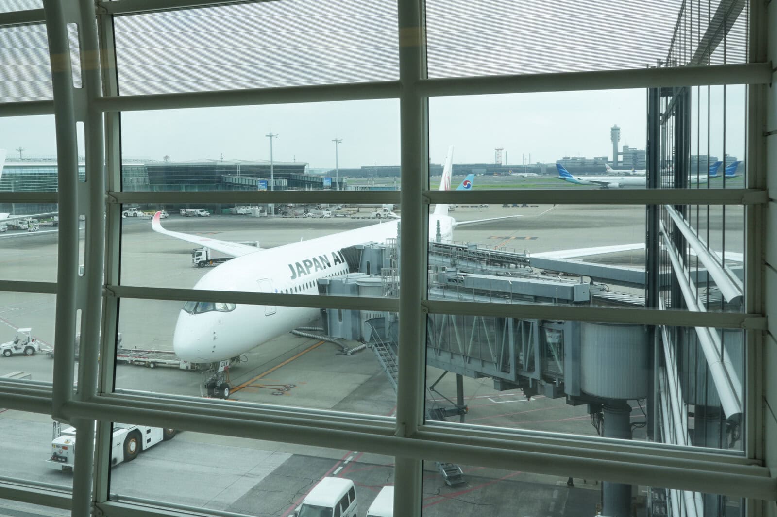 JAL Airbus A350-1000 at Tokyo Haneda Airport
