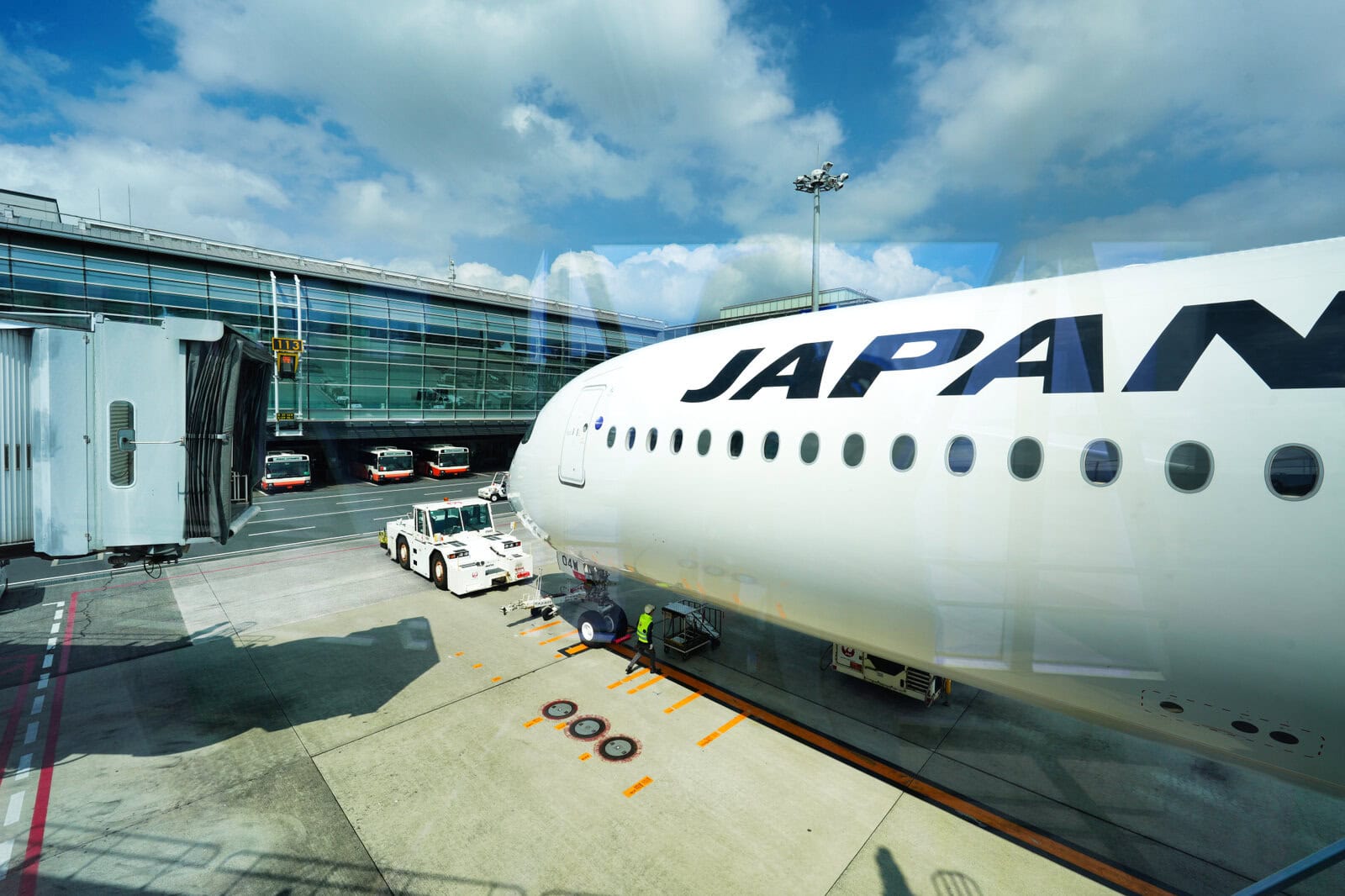 Nose of JAL Airbus A350-1000