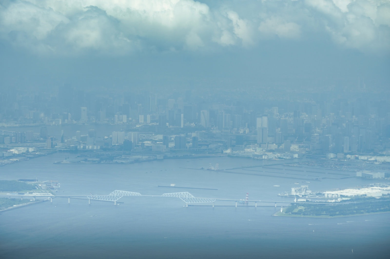 View over Tokyo after takeoff from Haneda