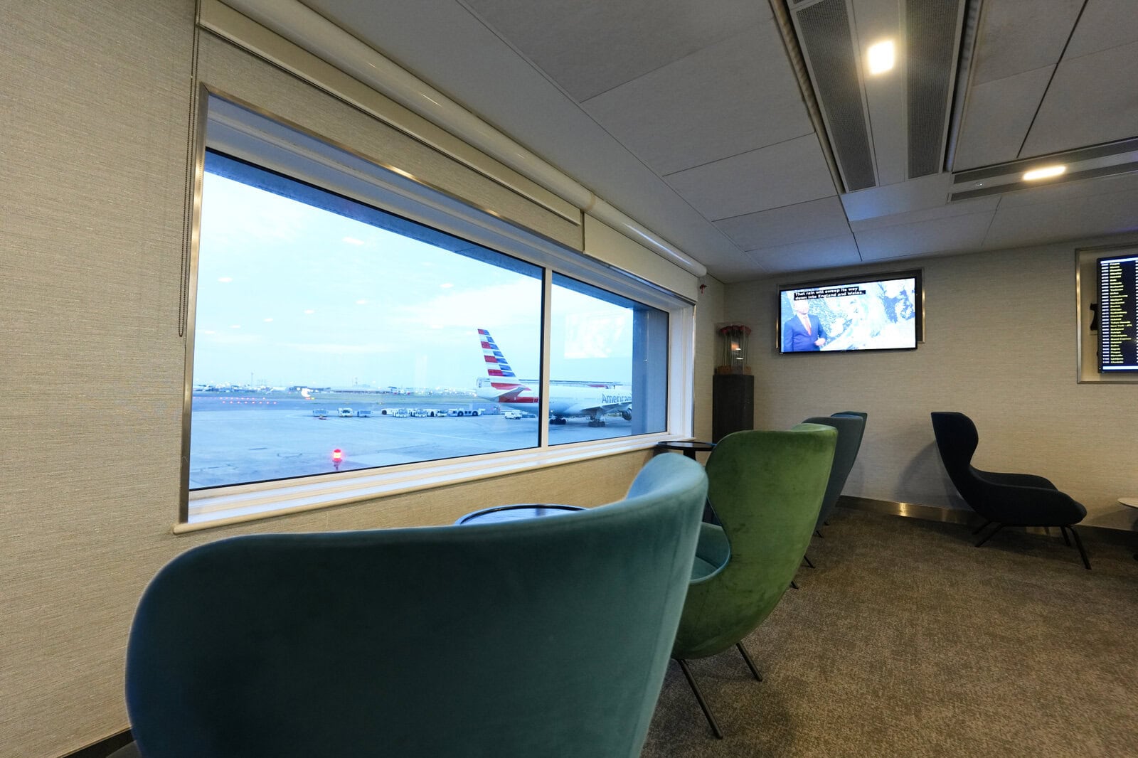 飛行機を眺められる特等席