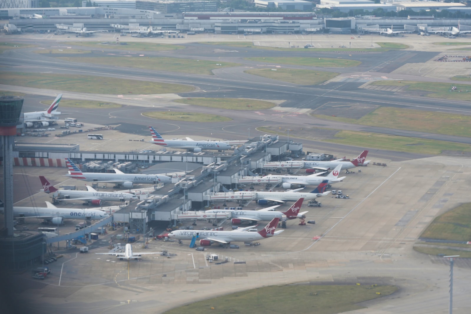 ヒースロー空港の駐機場