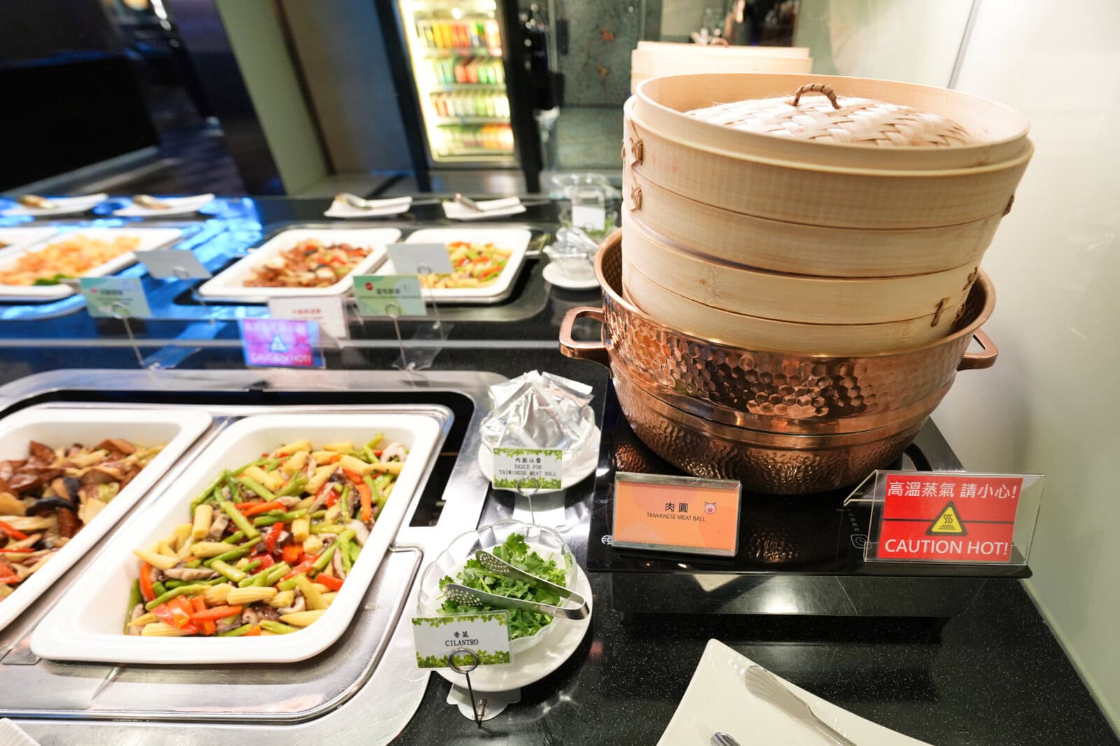 蒸籠と炒め物