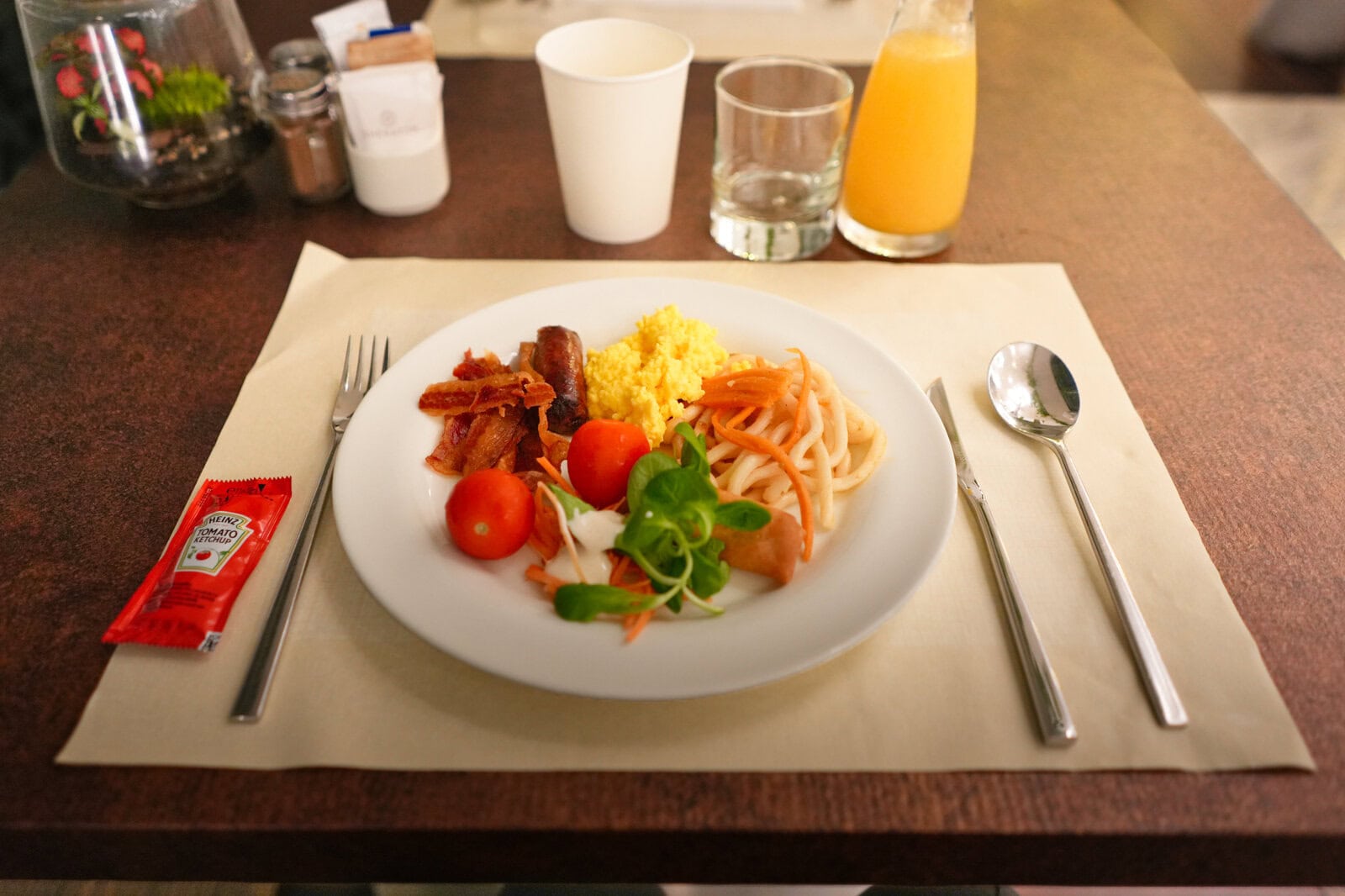実際に頂いたメニュー