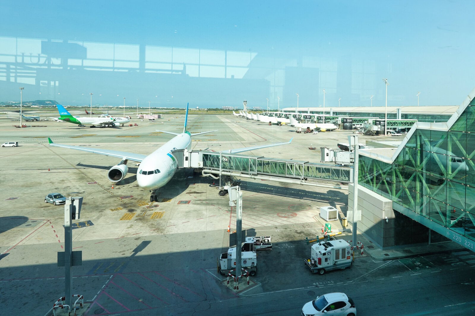 バルセロナ空港の駐機場