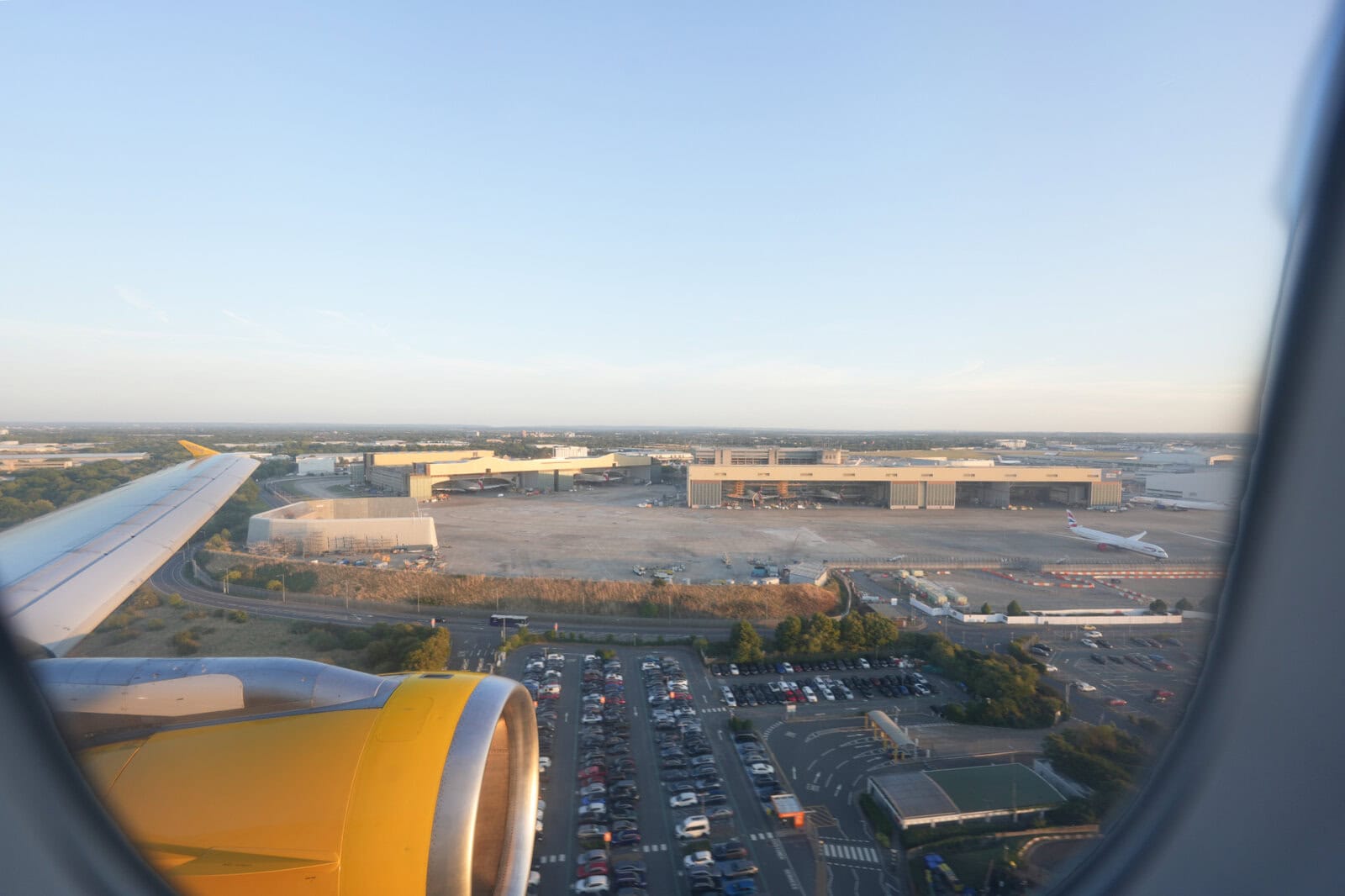 ヒースロー空港に着陸