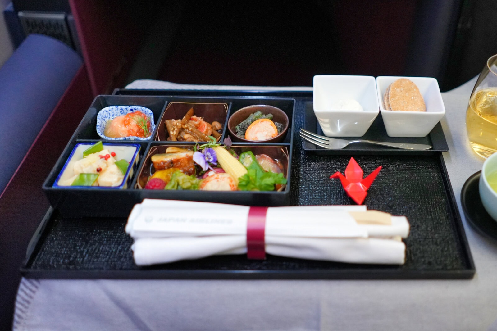 一回目の機内食