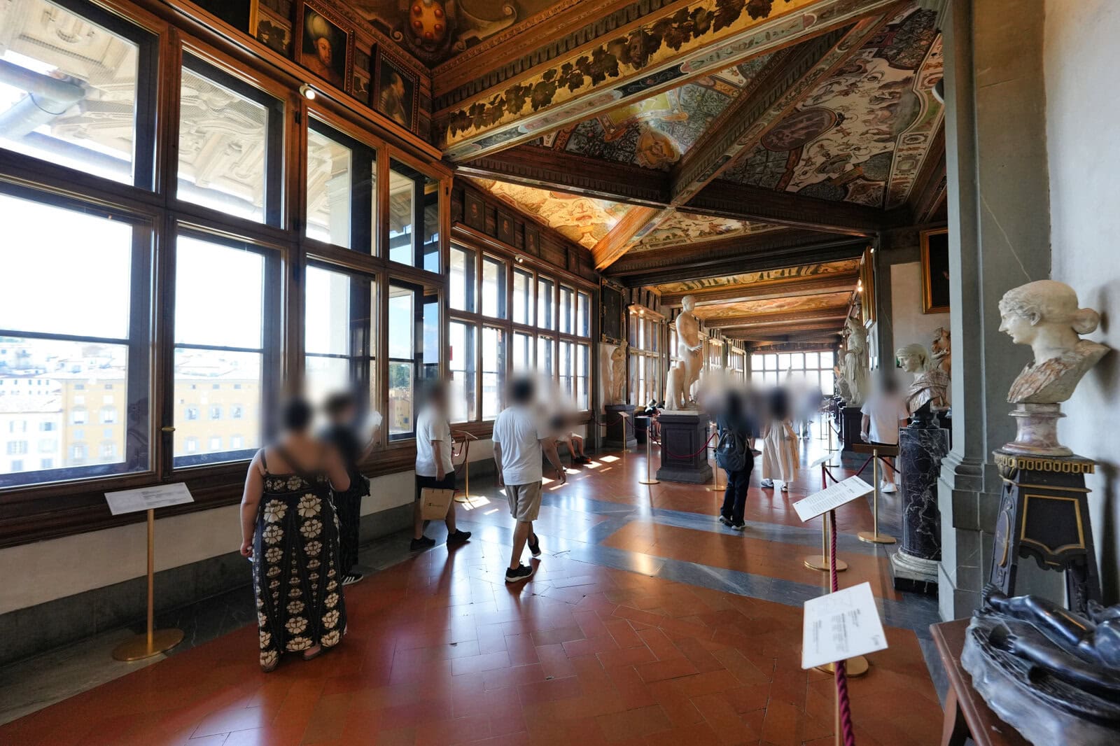 ウフィツィ美術館の内装・廊下