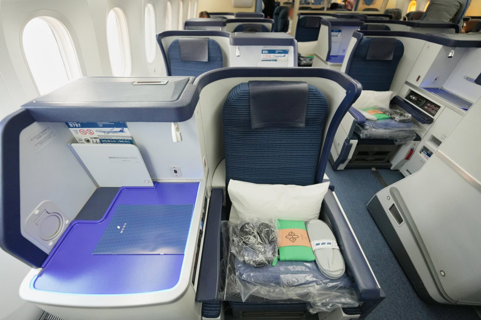 ANA B787-8 ビジネスクラス6Kを正面から