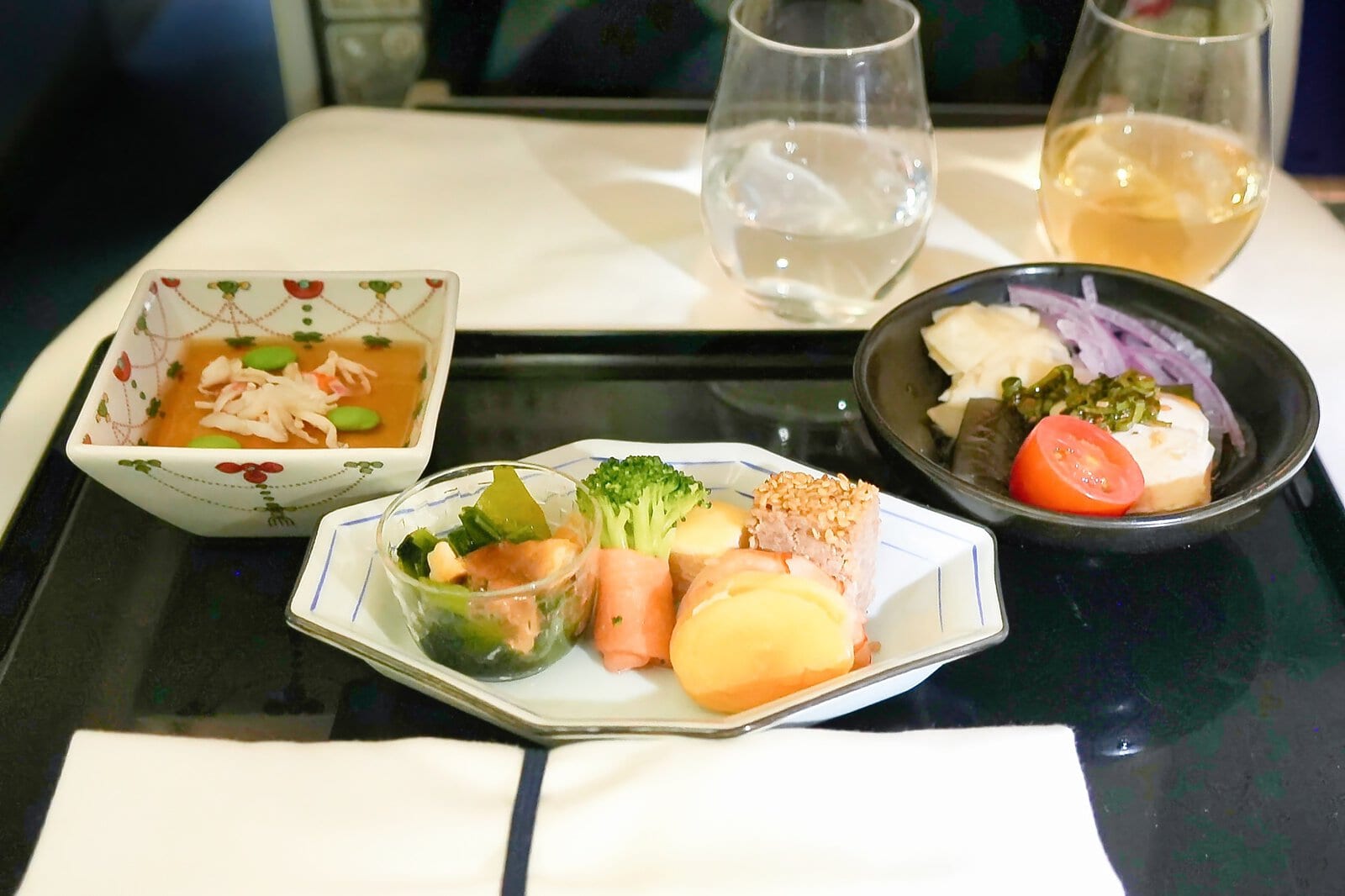 ANAイスタンブール線・復路の機内食・和食前菜