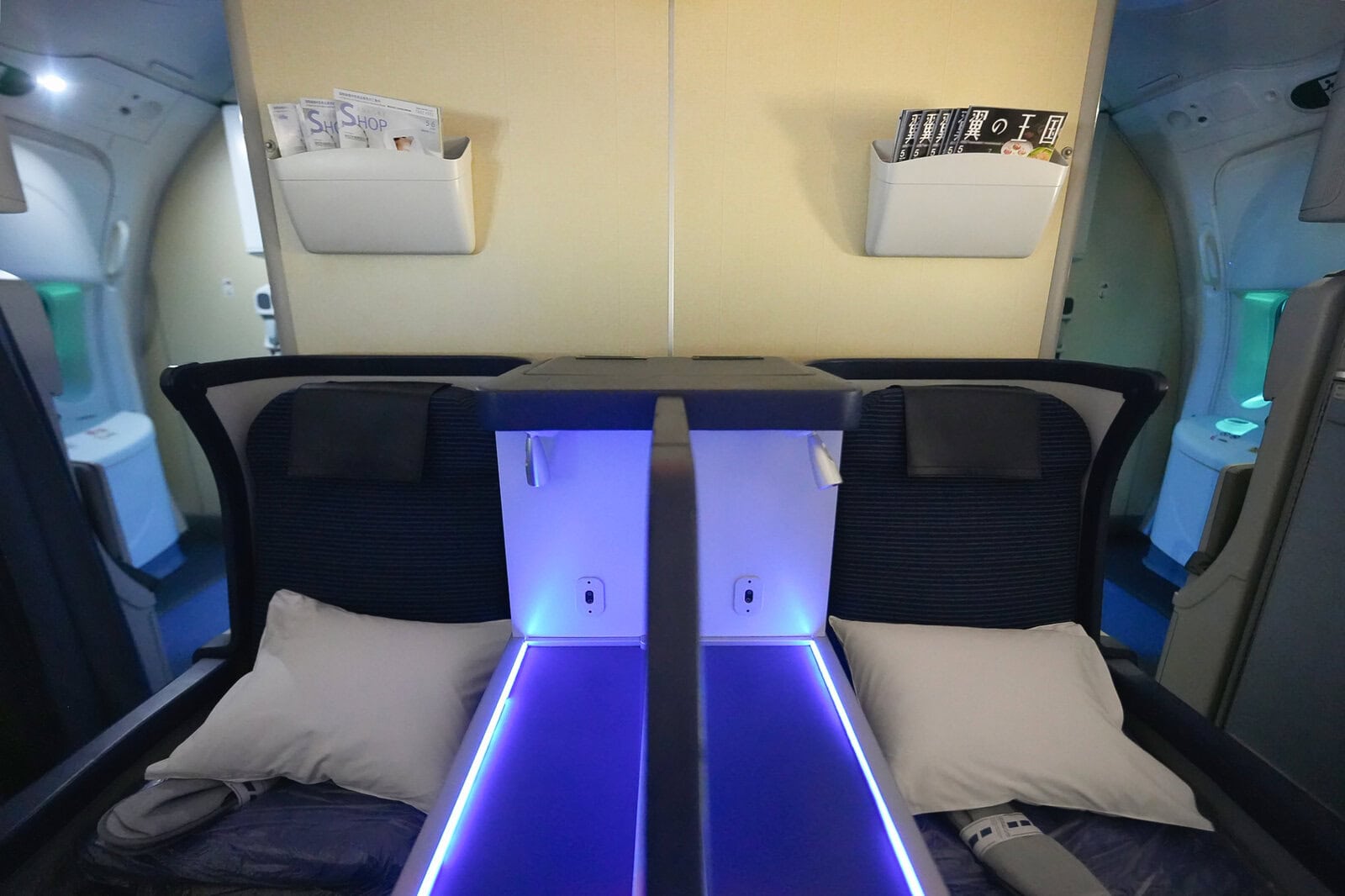 ANA B787-8ビジネスクラス・5列目通路席