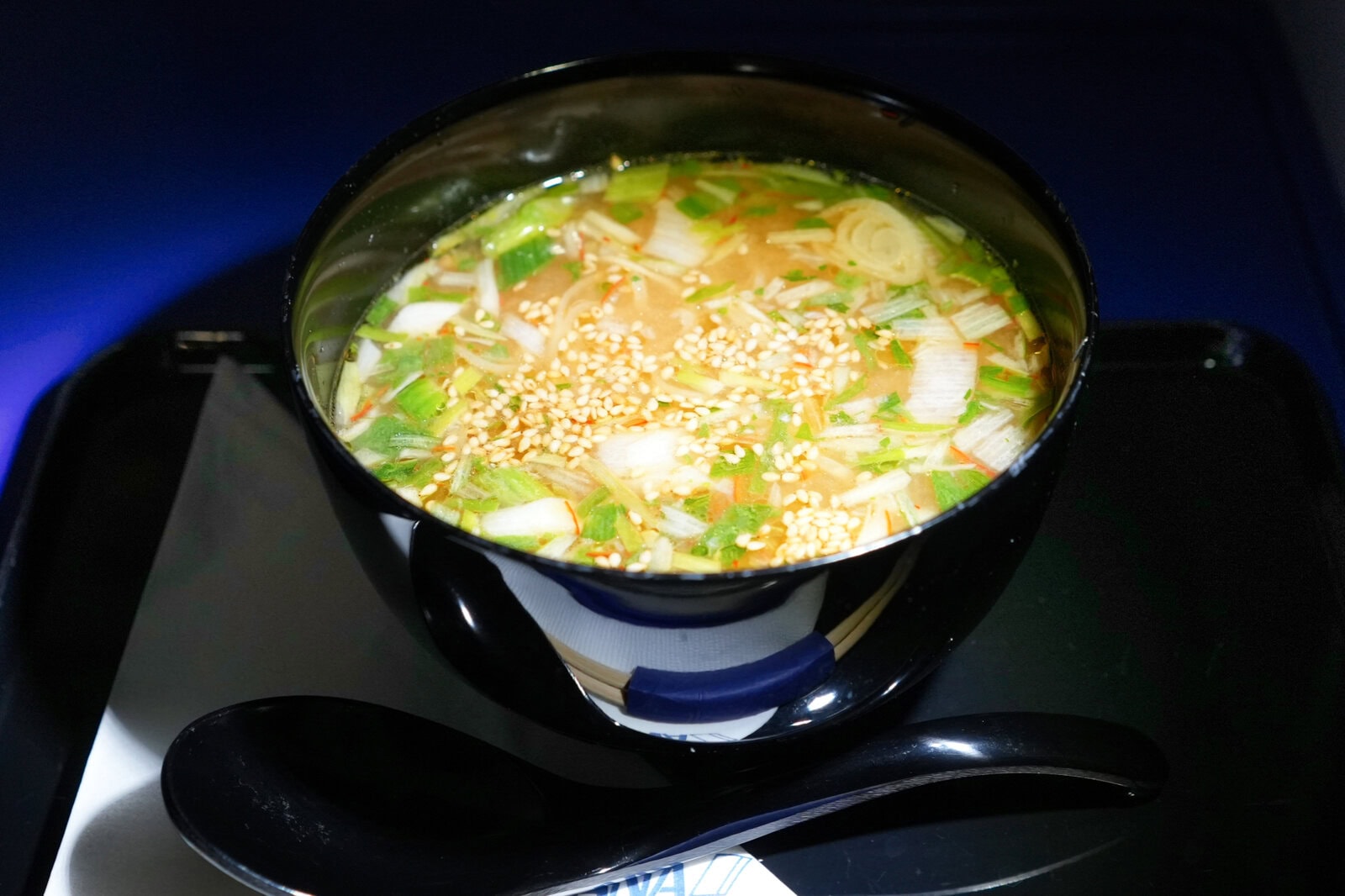 ANAイスタンブール線・ビジネスクラス機内食・ラーメン