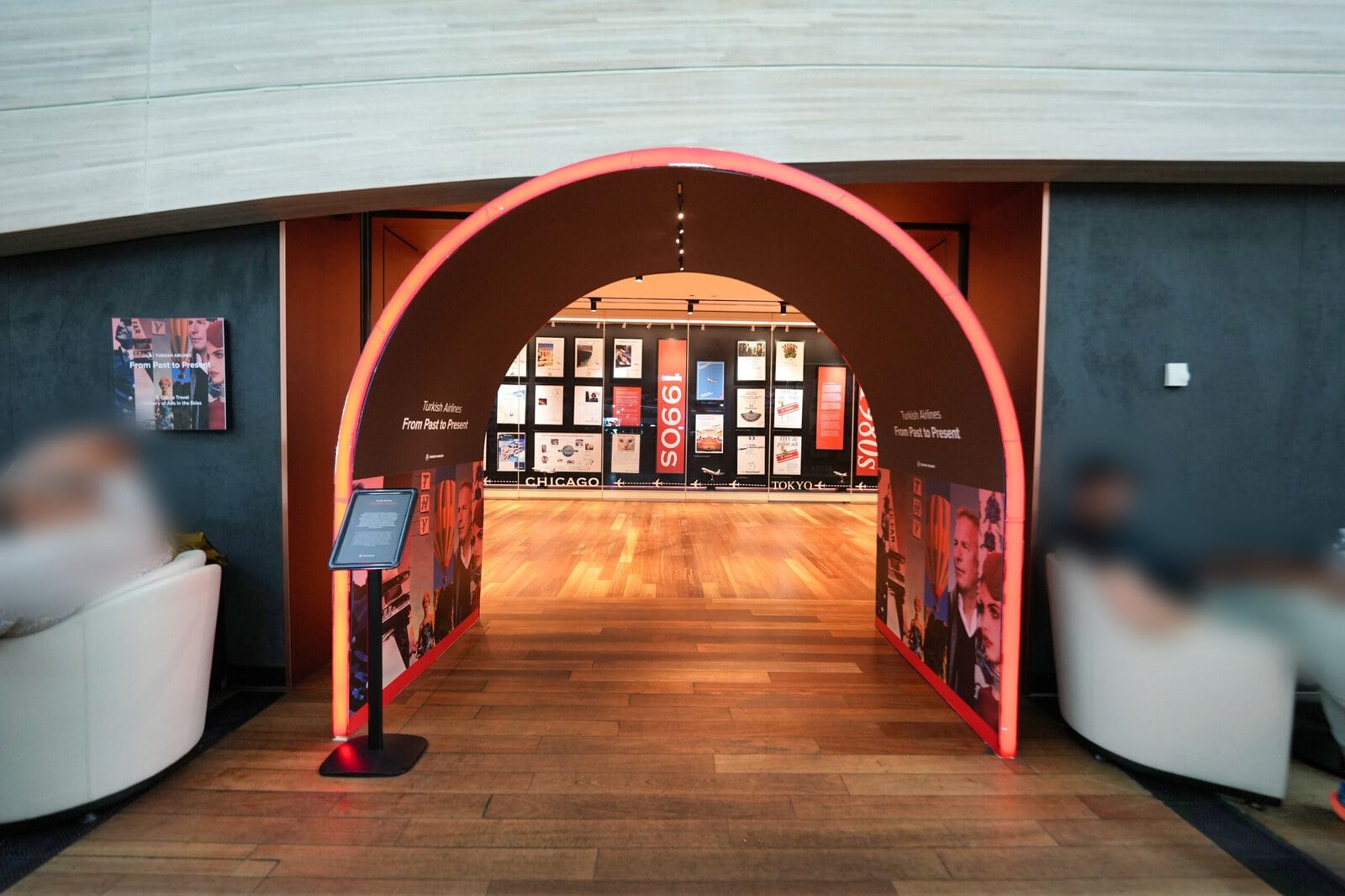 Turkish Airlines Lounge Business内にあるミュージアムの入口