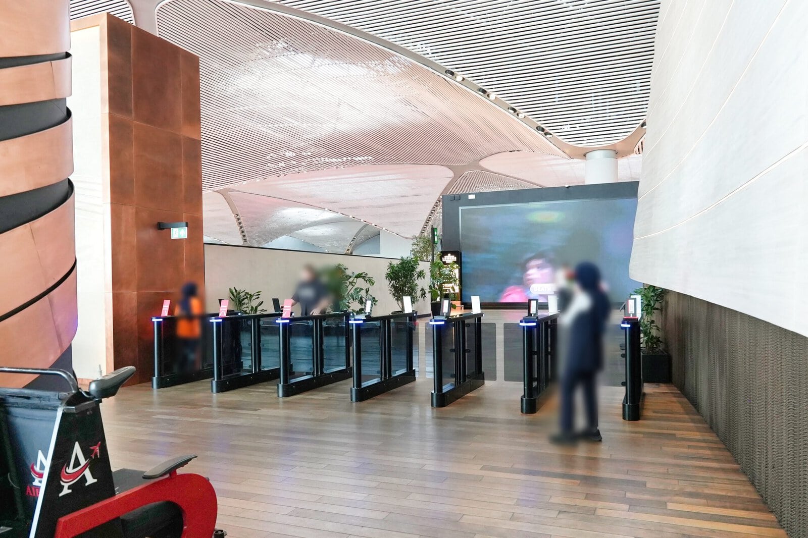 Turkish Airlines Lounge Businessの入場ゲート