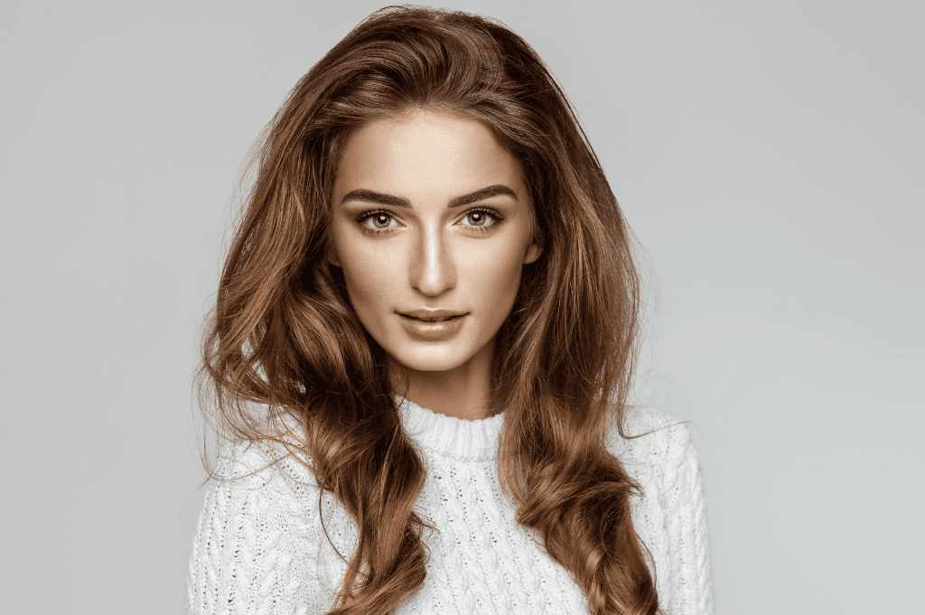 Female Model with long brown hair