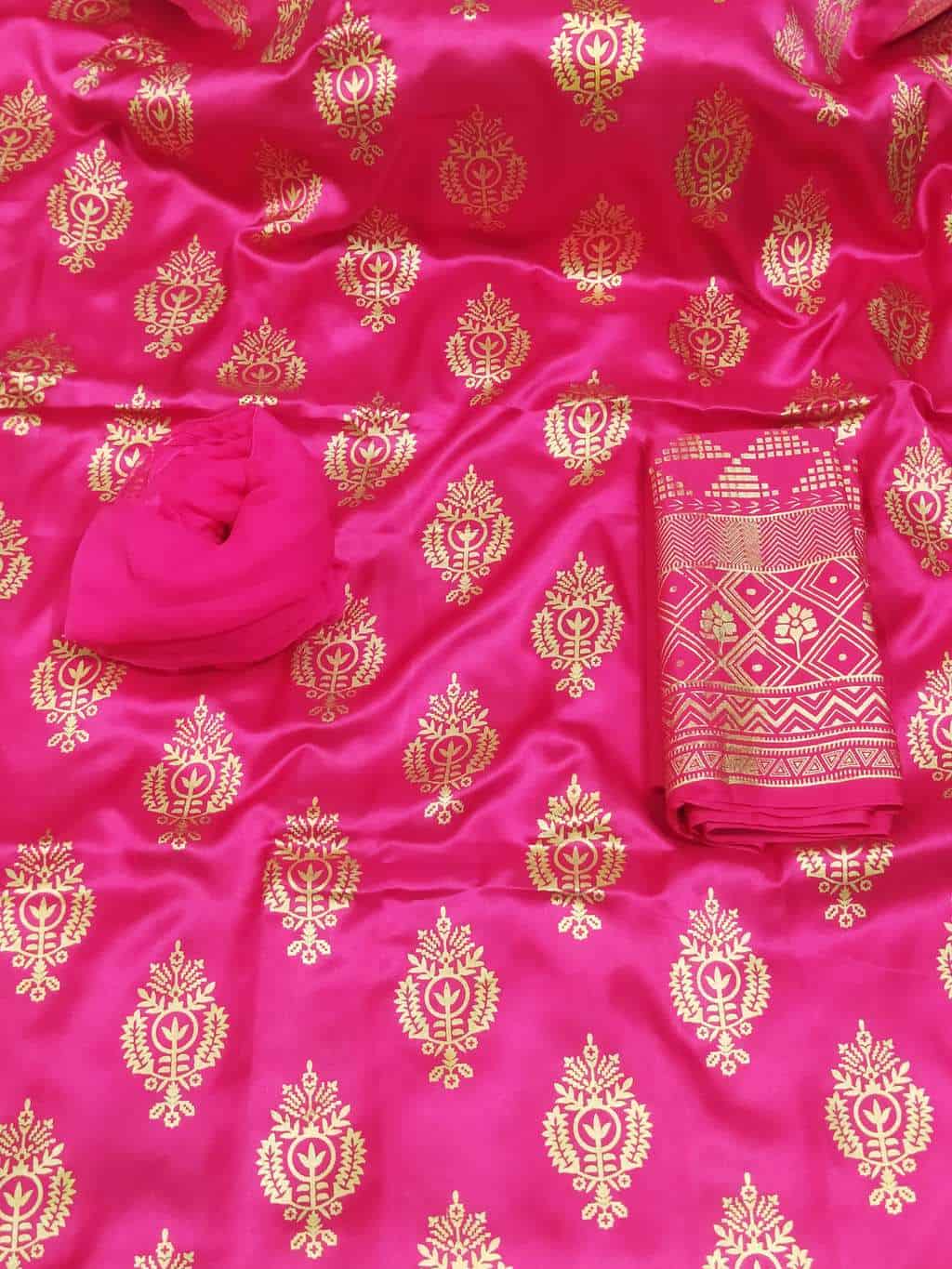 আফসান সিল্ক কাতান থ্রি পিছ