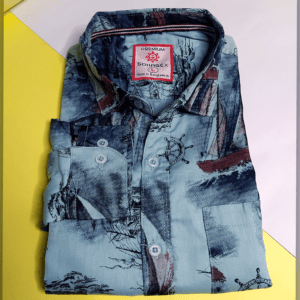 all over printed cotton shirt for men