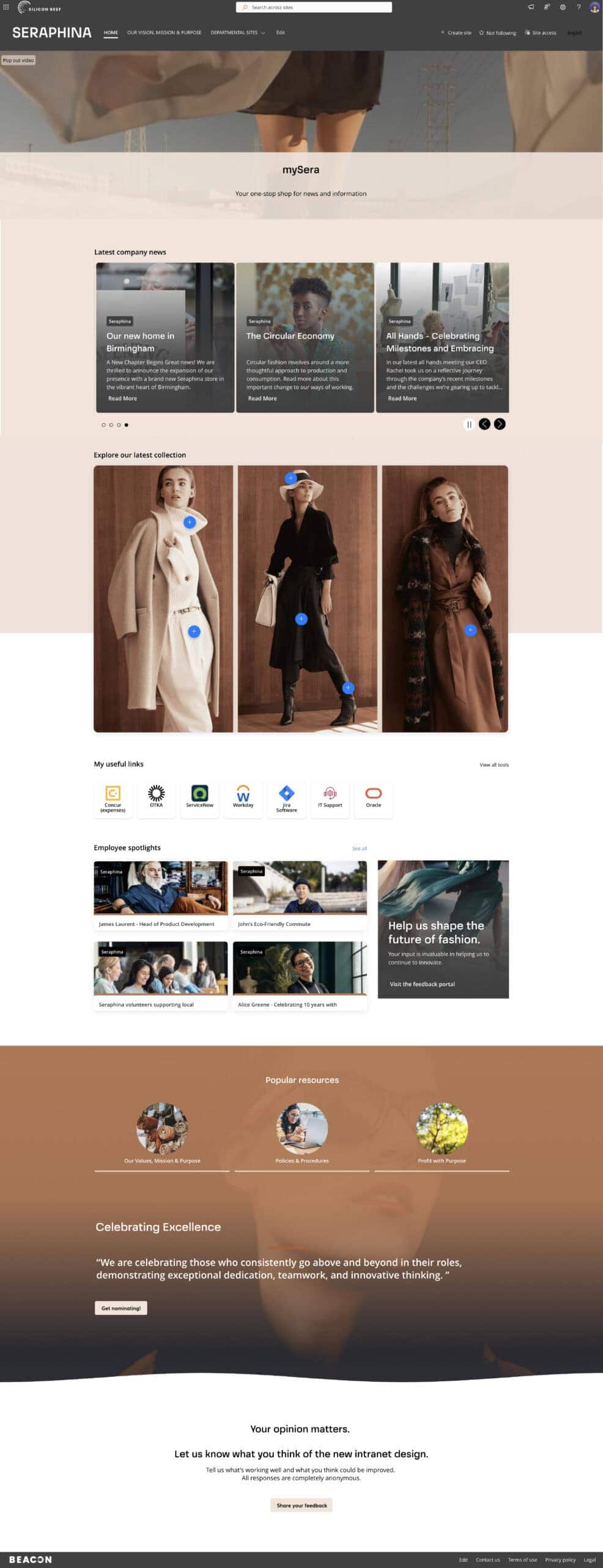 Seraphina - Homepage