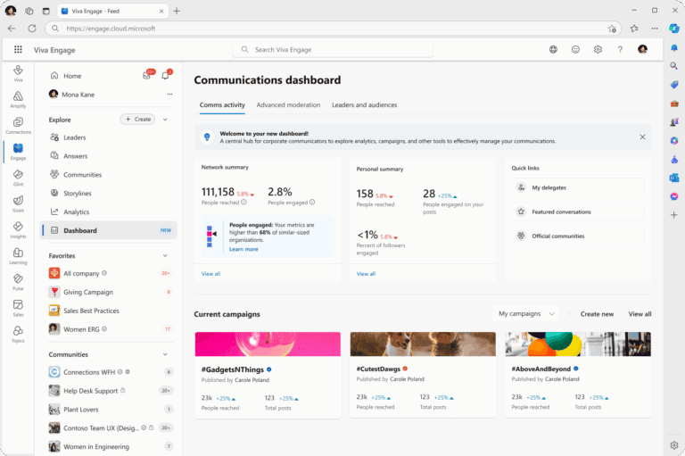 Communications Dashboard - Premium
