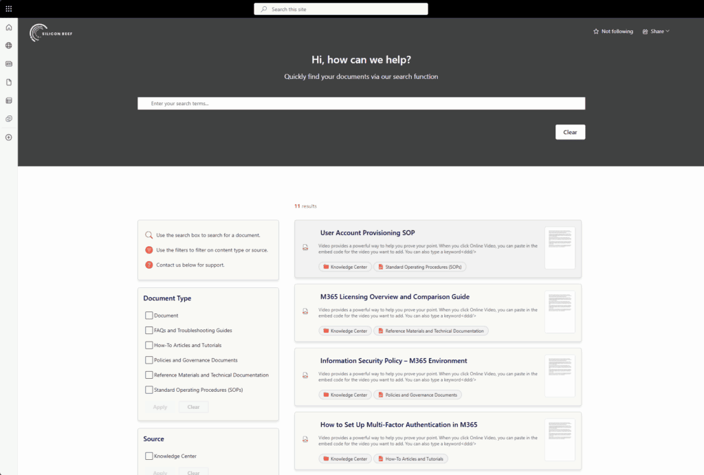 Demo document management system