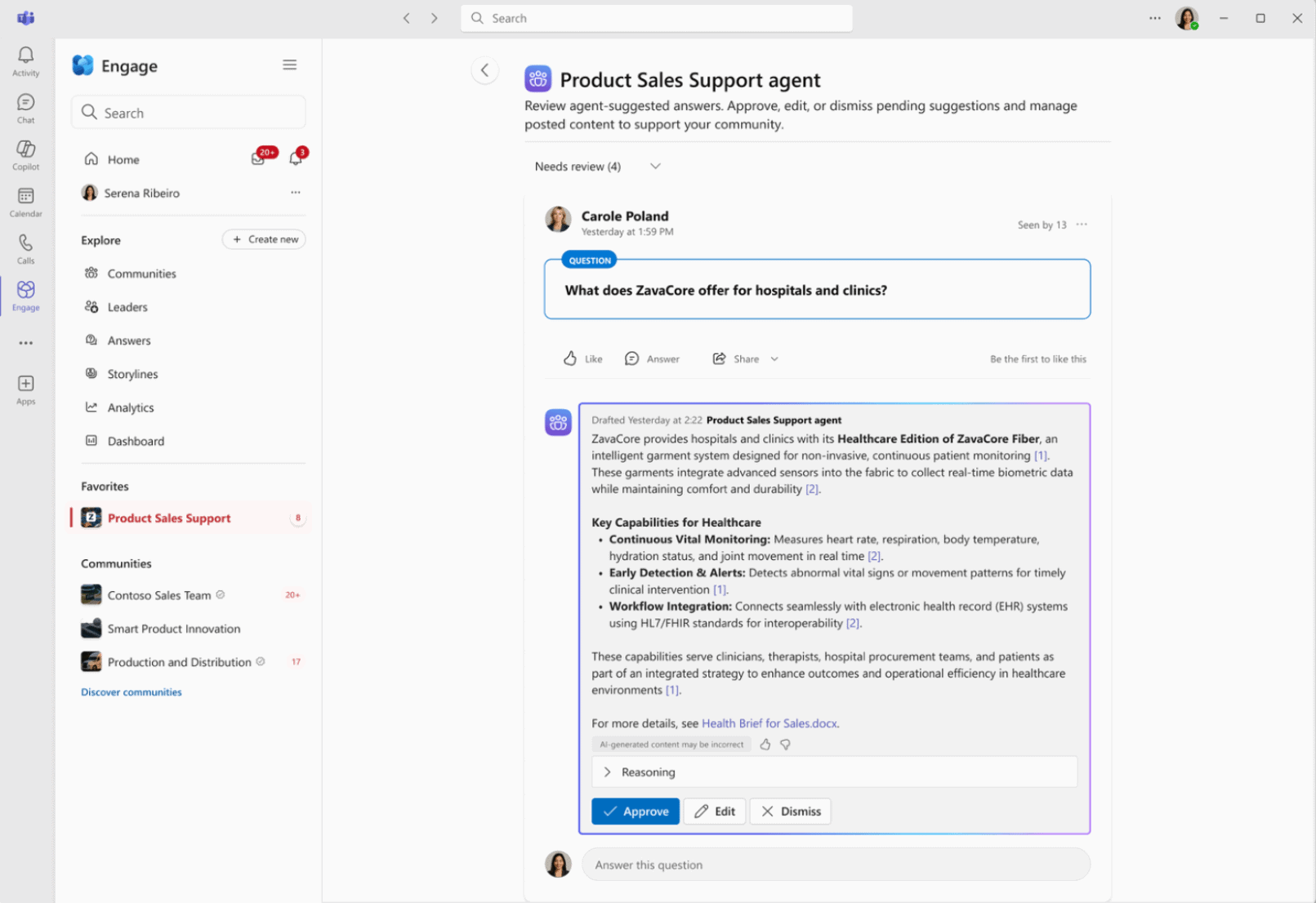 Community Agent - Reviewing Agents - Screenshot